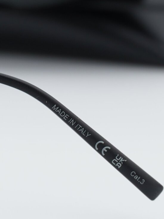 Saint Laurent SL536 001 Rimless Shield Sunglasses - Black